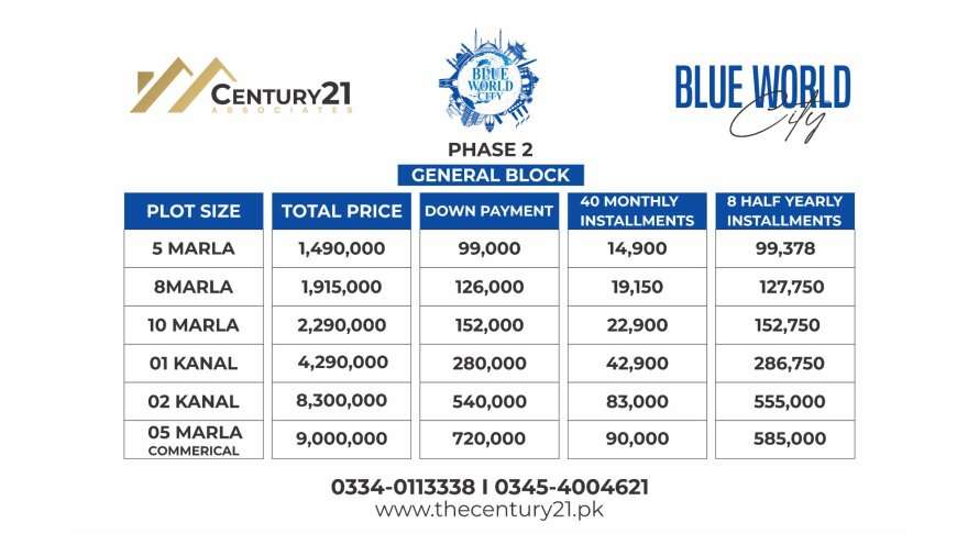 Blue World City General and Overseas Block