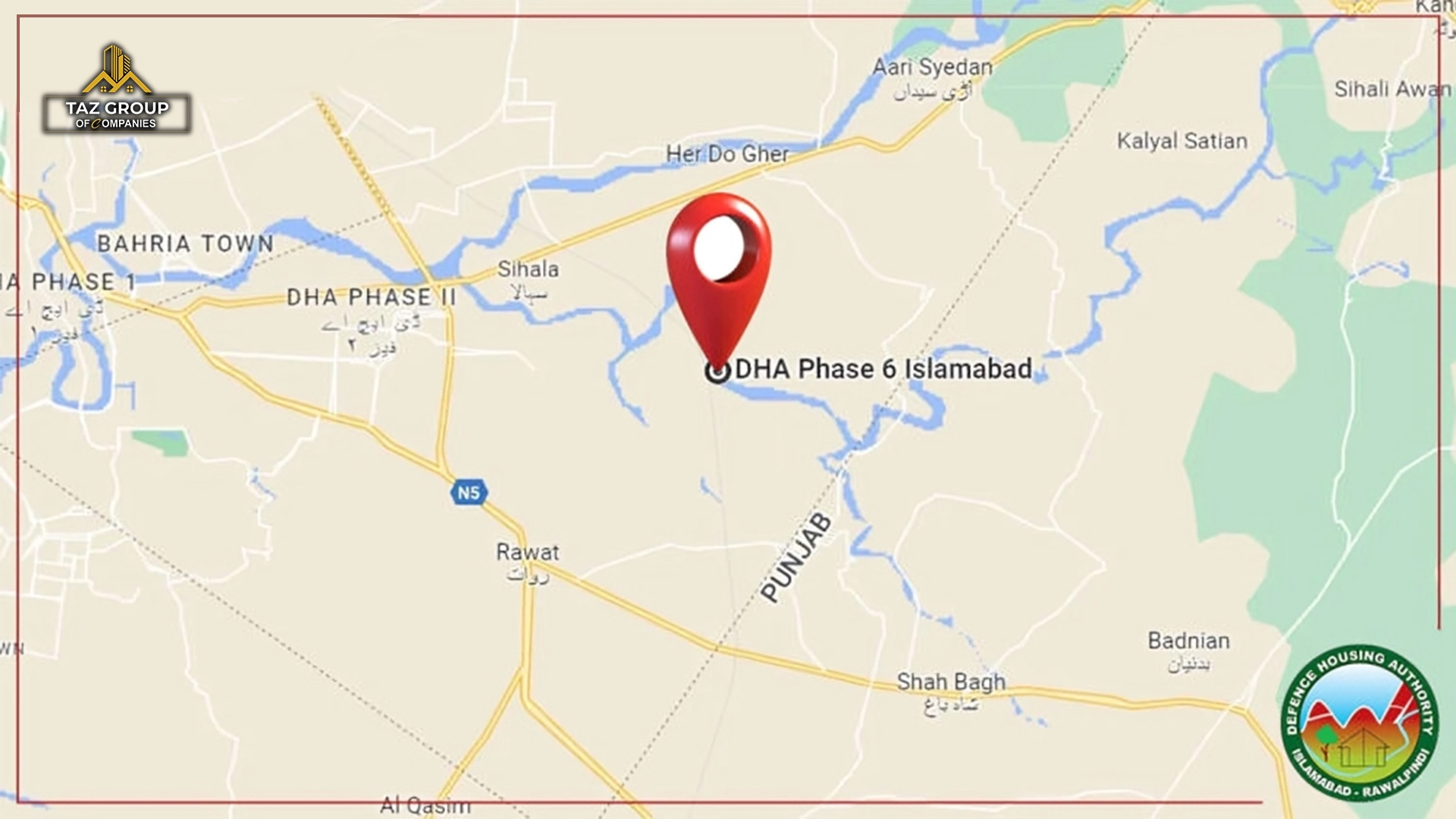 dha phase 4 river south location map