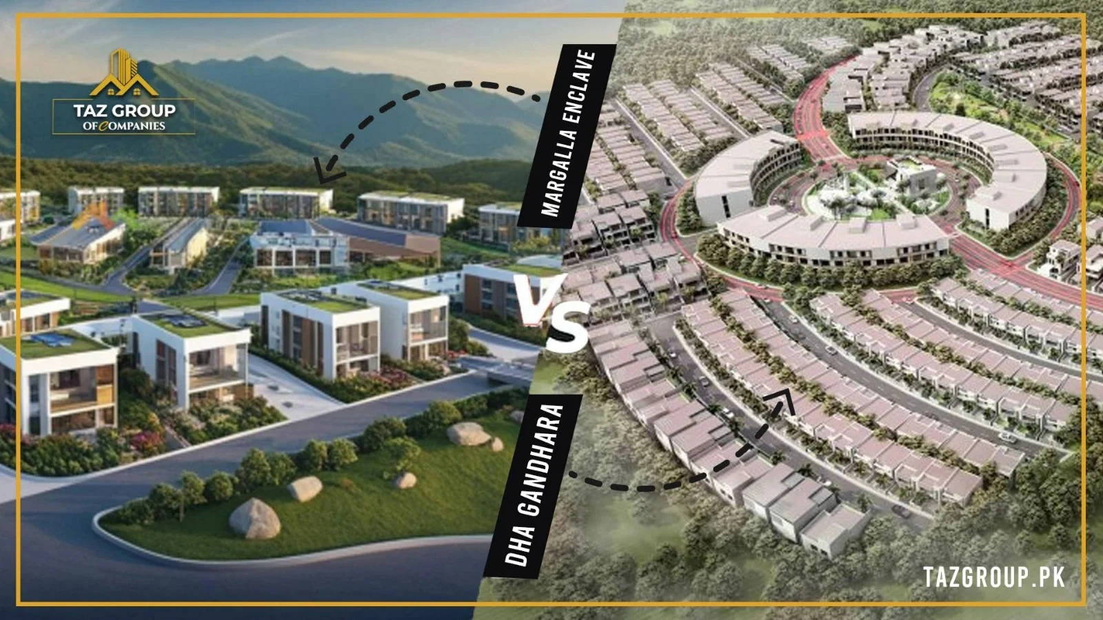 DHA Gandhara VS Margalla Enclave