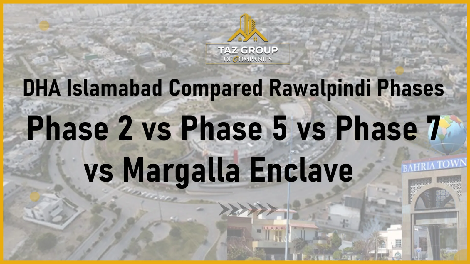 DHA Islamabad–Rawalpindi Phases Compared