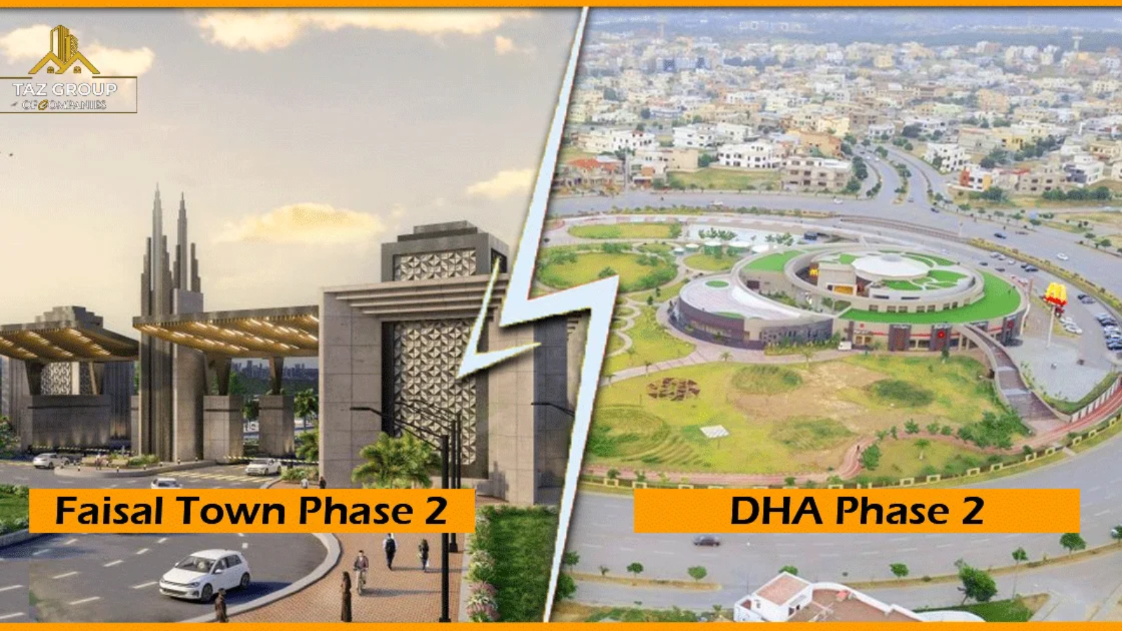 Faisal Town Phase 2 vs DHA Phase 2