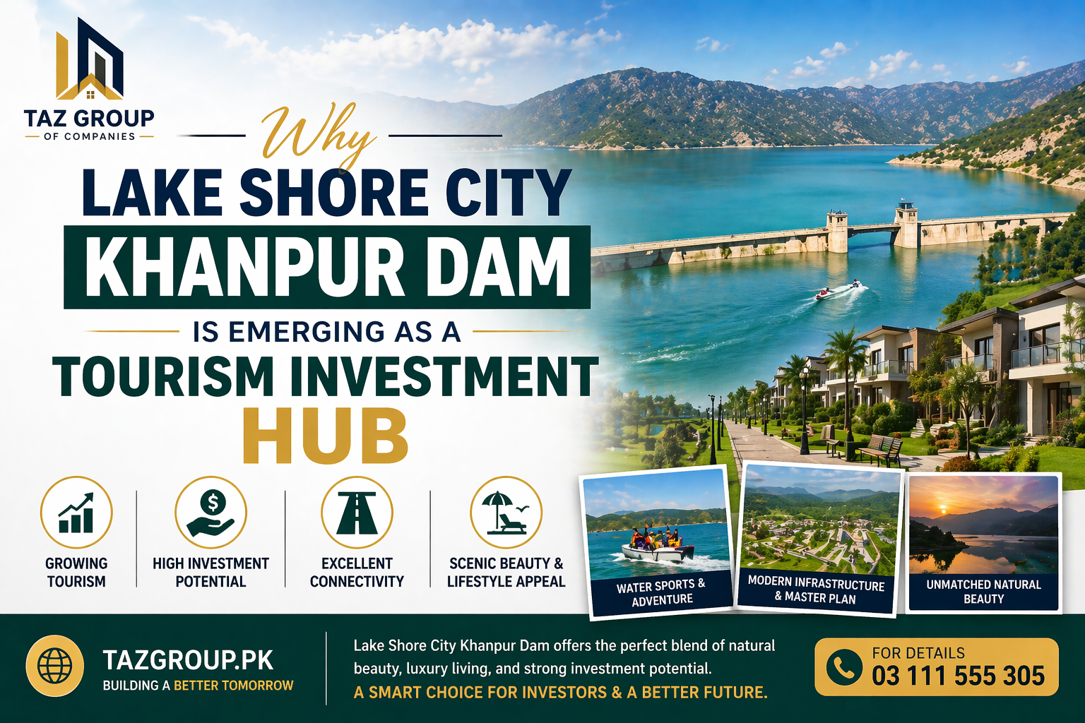 Why Lake Shore City Khanpur Dam is Emerging as a Tourism Investment Hub