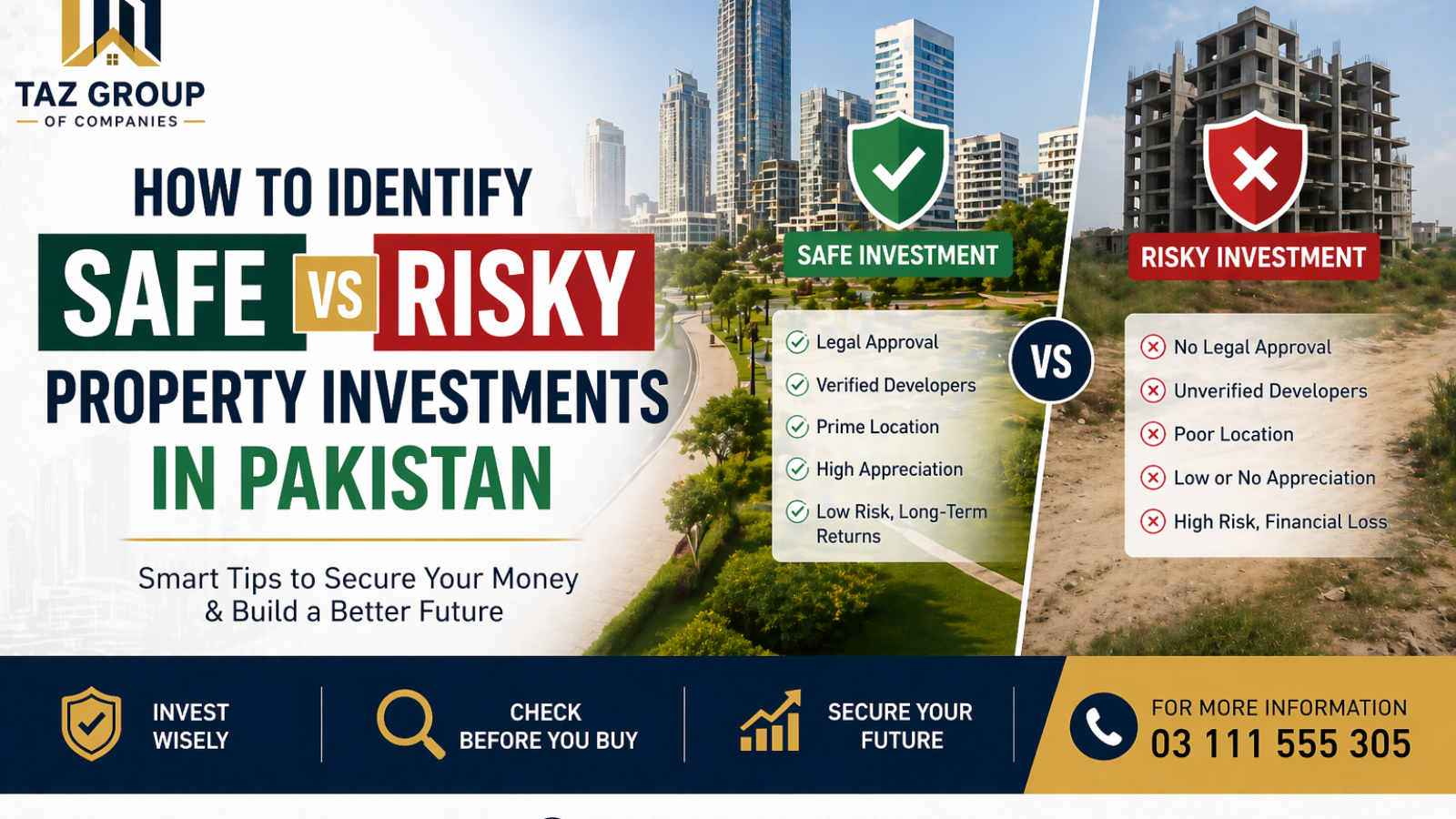 How to Identify Safe vs Risky Property Investments in Pakistan