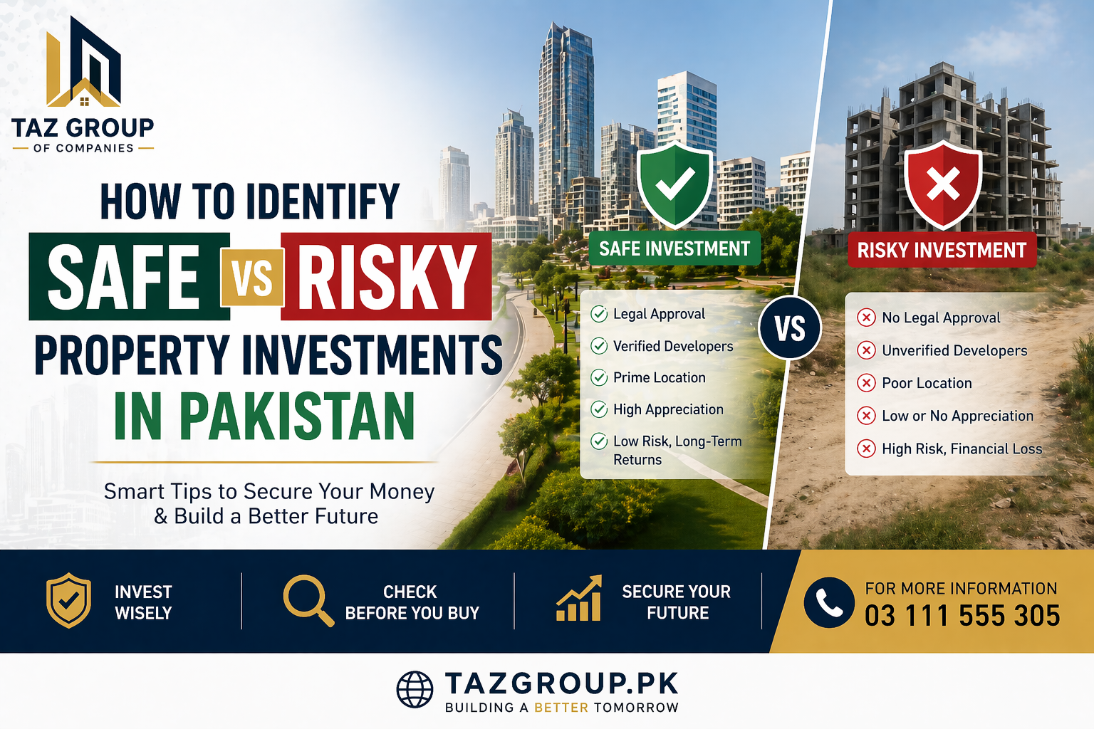 How to Identify Safe vs Risky Property Investments in Pakistan