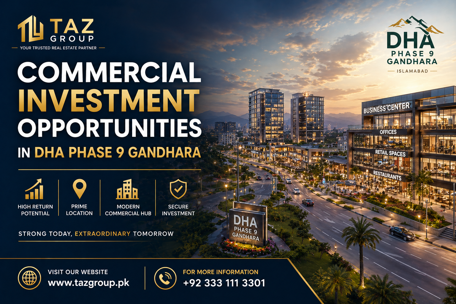 Commercial Investment Opportunities in DHA Phase 9 Gandhara