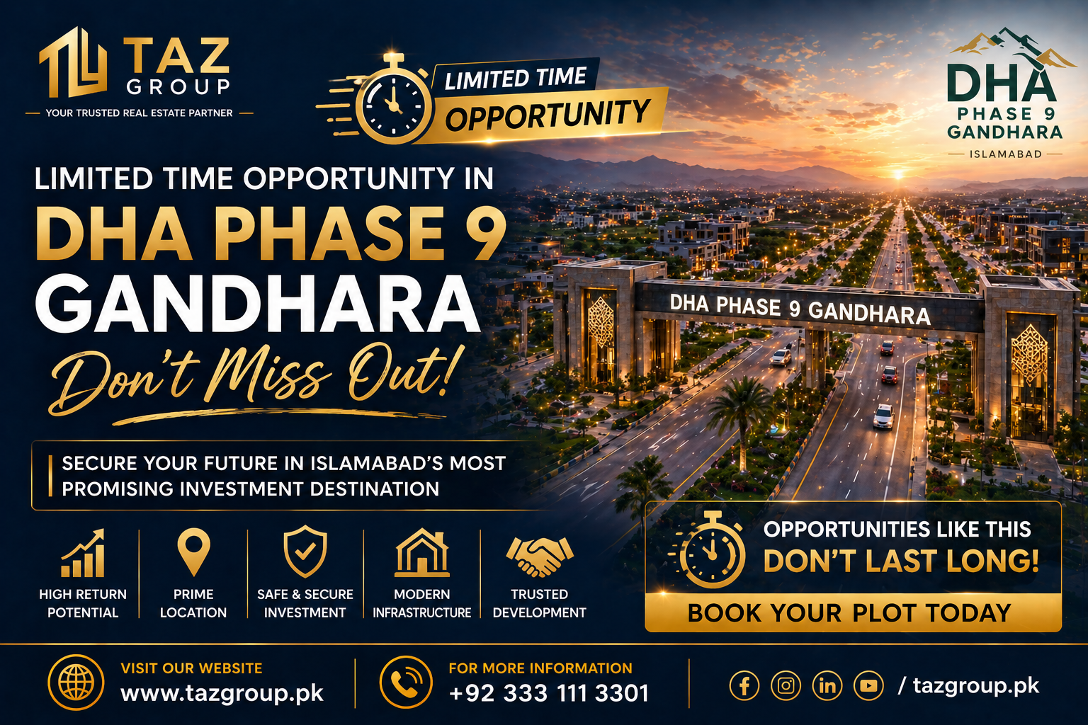 Limited Time Opportunity in DHA Phase 9 Gandhara – Don’t Miss Out