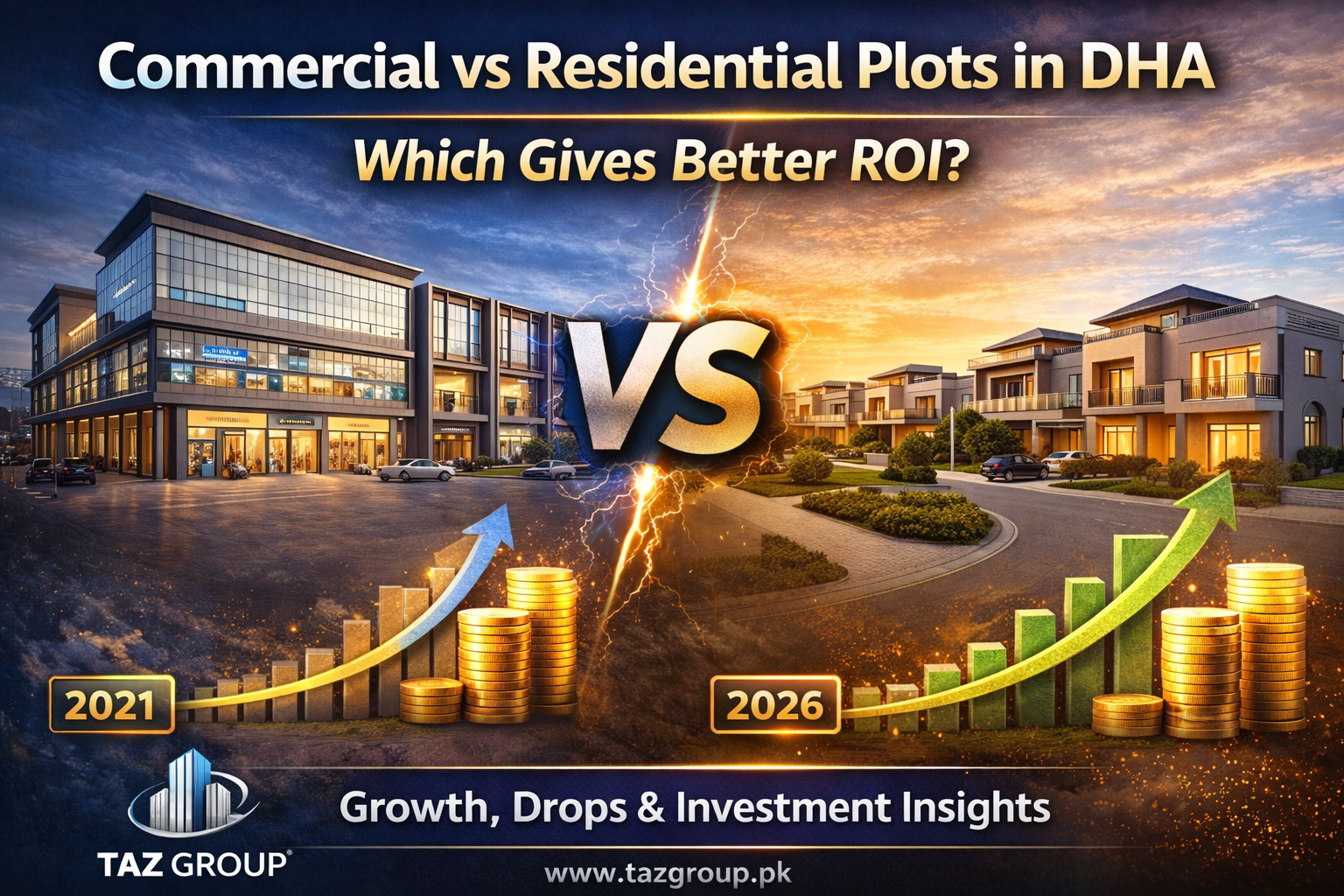 Commercial vs Residential Plots in DHA – Which Gives Better ROI?