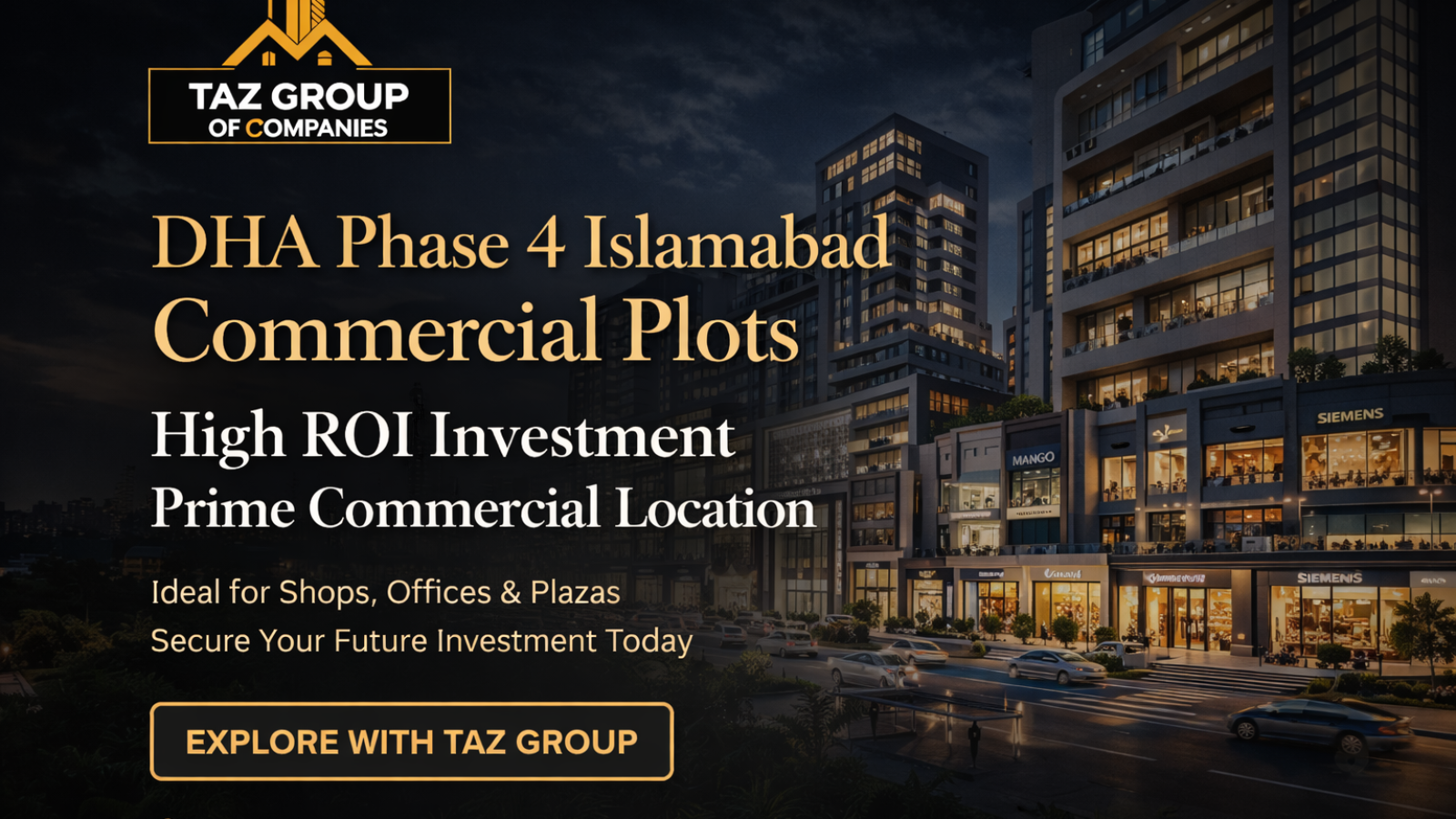 DHA Phase 4 Islamabad Commercial Plots – A High ROI Investment Opportunity