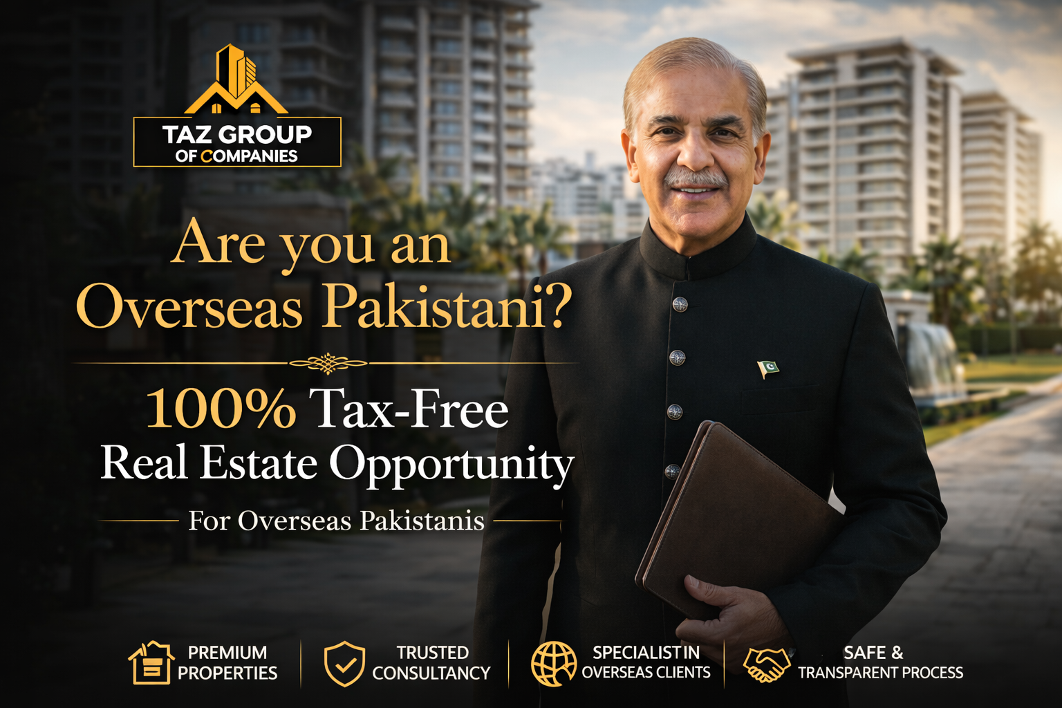 Are You an Overseas Pakistani? Here’s Why Now is the Best Time to Invest in Real Estate in Pakistan
