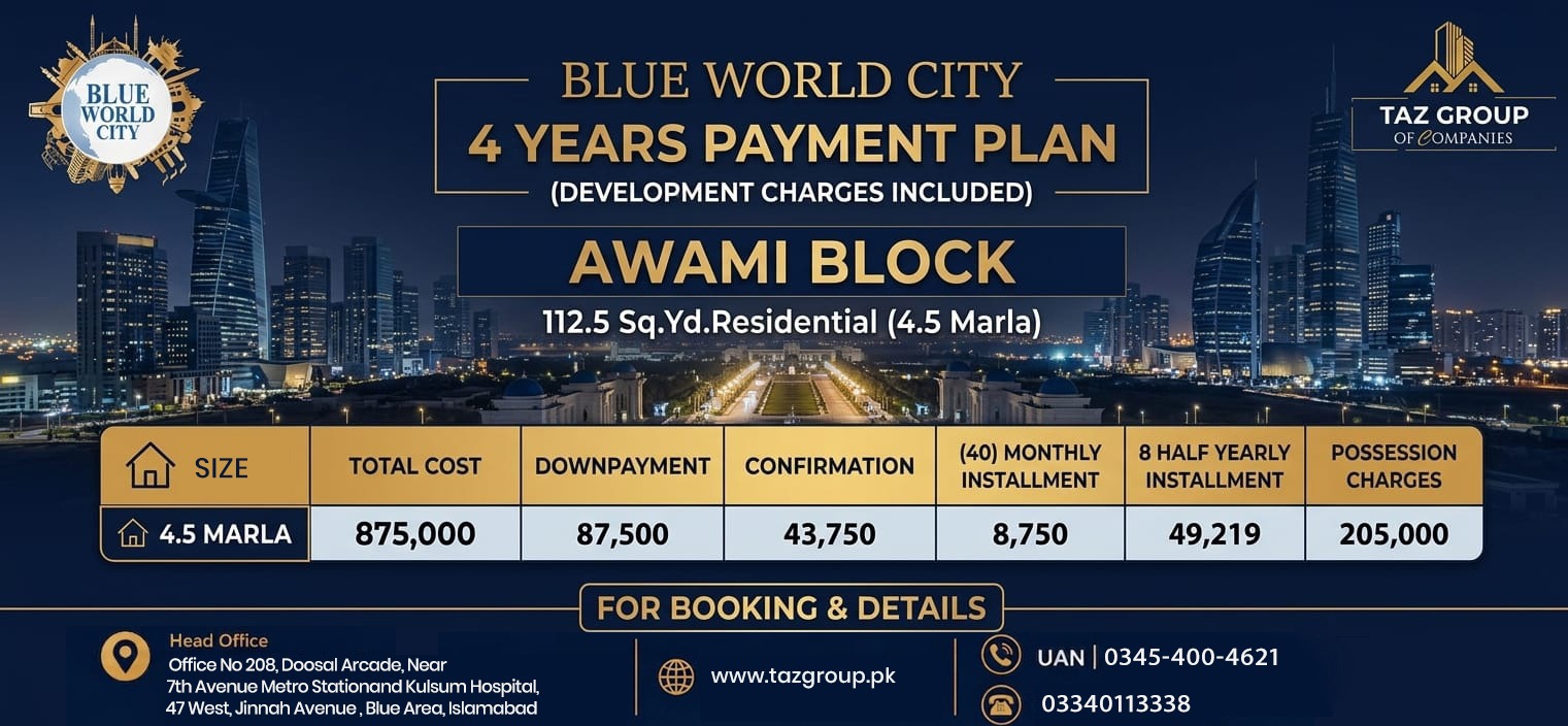 blue world city awami block